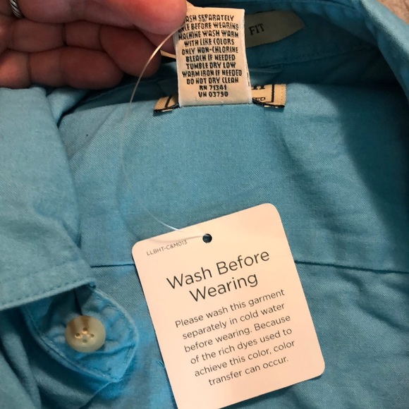 LL BEAN size Small Button down 100% Cotton Traditional Fit Breathable $69 NEW - Picture 10 of 14